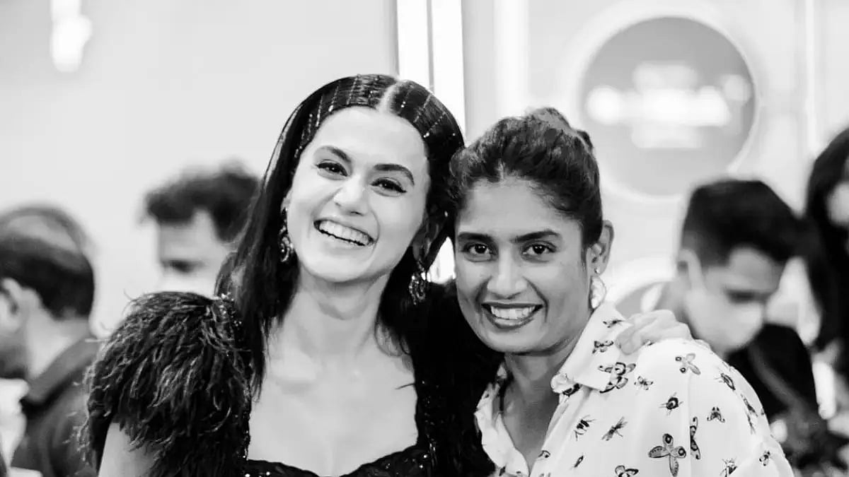 Taapsee Pannu and Mithali Raj