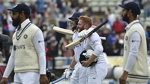 Joe Root and Jonny Bairstow added an unbeaten 269-run stand for the fourth wicket to stun India.