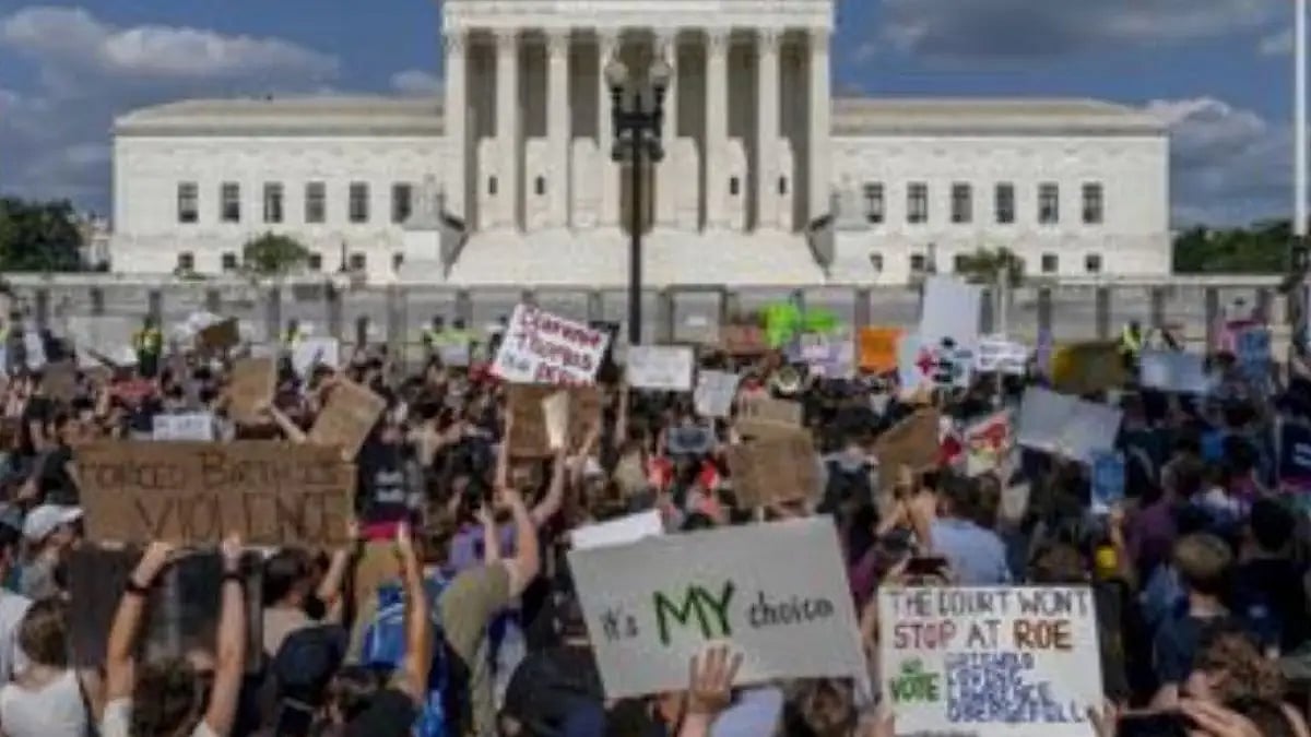 Pro Choice protests in Washington.