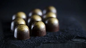 Gold dusted chocolates are a thing