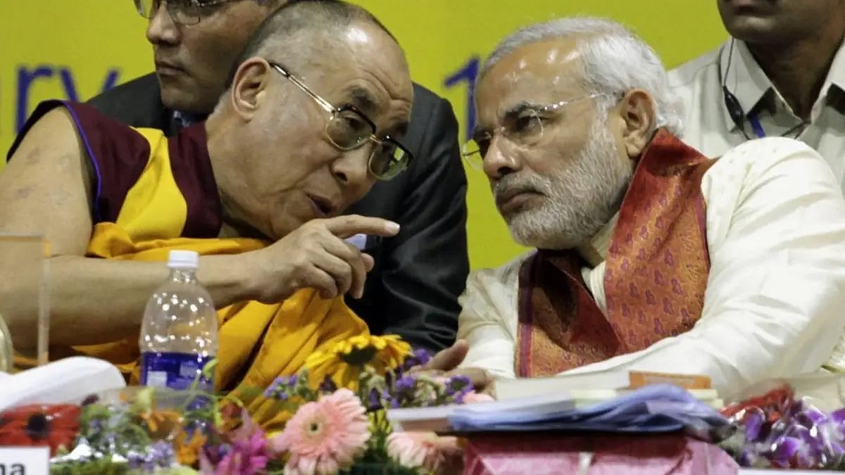 Dalai Lama with PM Modi (File Photo)