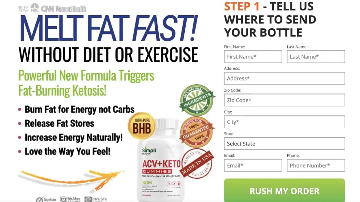 Simpli ACV Keto Gummies