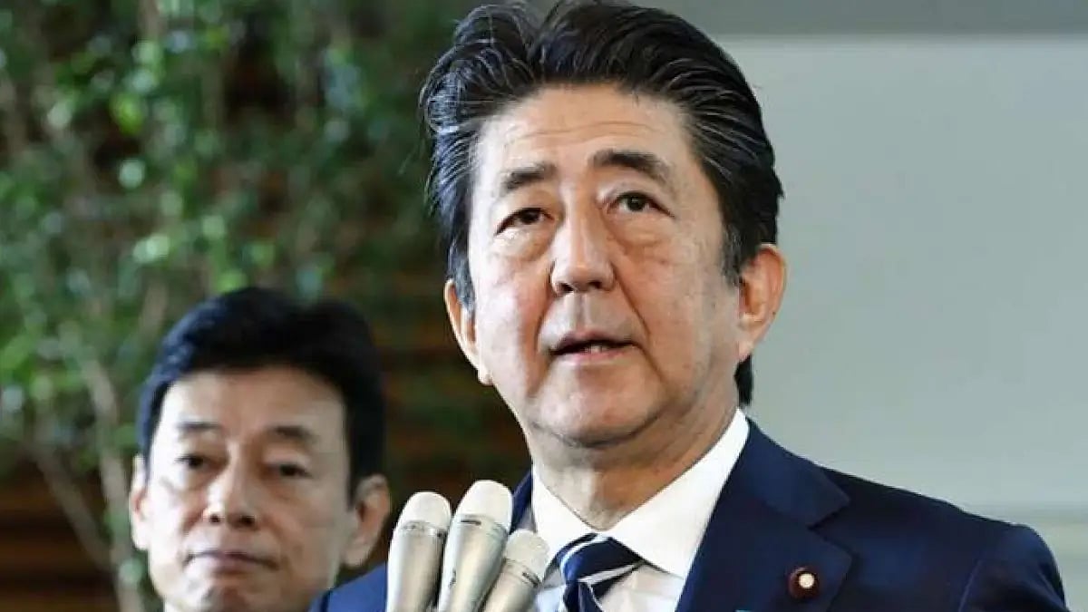 Former Japanese Prime Minister Shinzo Abe