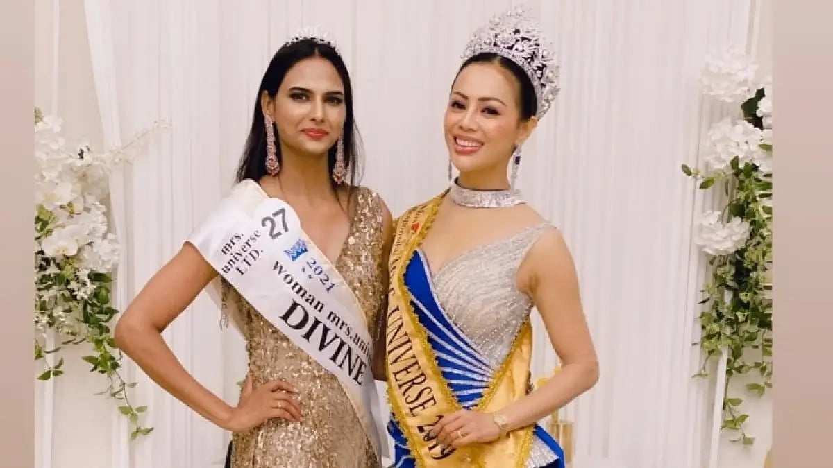 Pallavi Singh wins the Mrs Universe Divine crown in South Korea