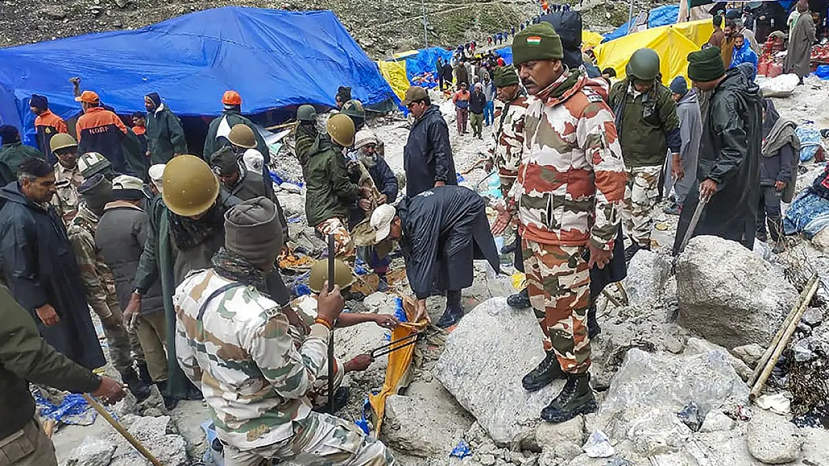 Five Pilgrims From Andhra Pradesh Reported Missing In Amarnath Tragedy