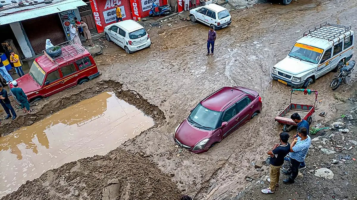Cloudburst Wrecks Havoc In J&K’s Doda, 13 Structures Washed Away