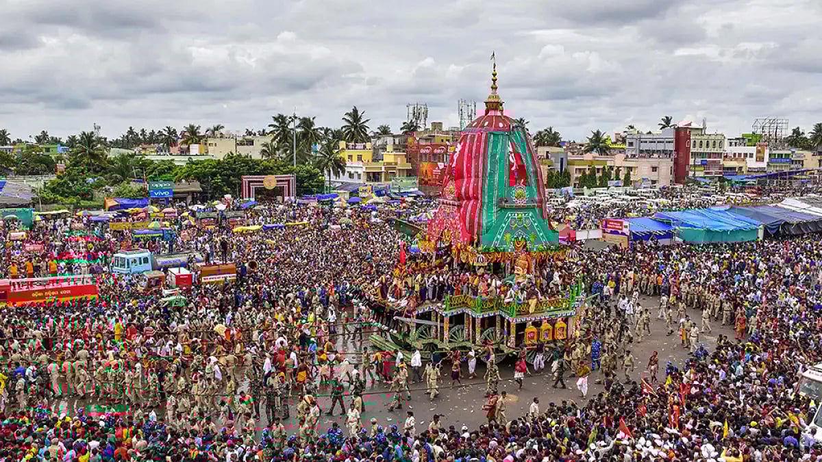 Lakhs Of Devotees Throng Puri For Glimpse Of Lord Jagannath In Gold Attire