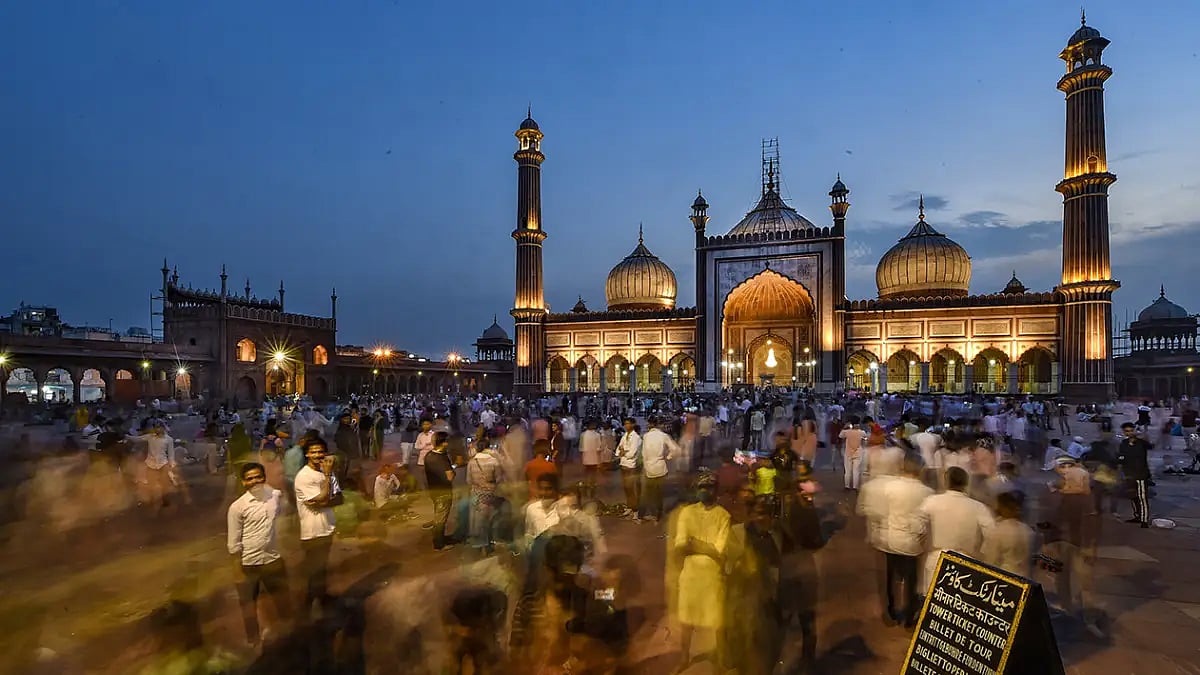Jama Masjid on Eid-al-Adha festival 