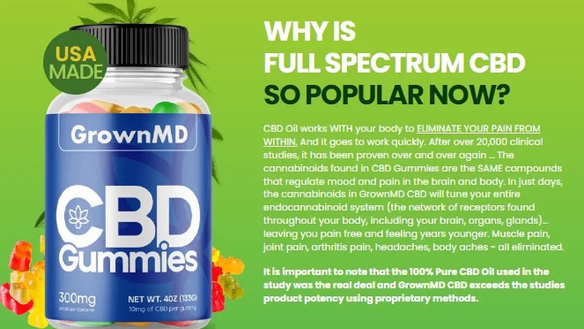GrownMD CBD Gummies 