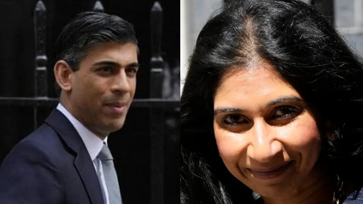 Rishi Sunak (Left) and Suella Braverman (Right)