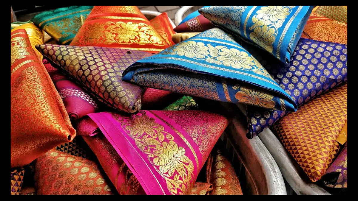Paithani saris are part of traditional Maharashtrian weddings