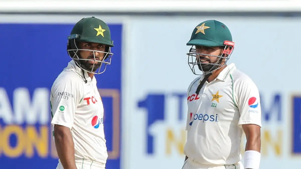 Abdullah Shafique and Babar Azam were involved in a 101-run stand.