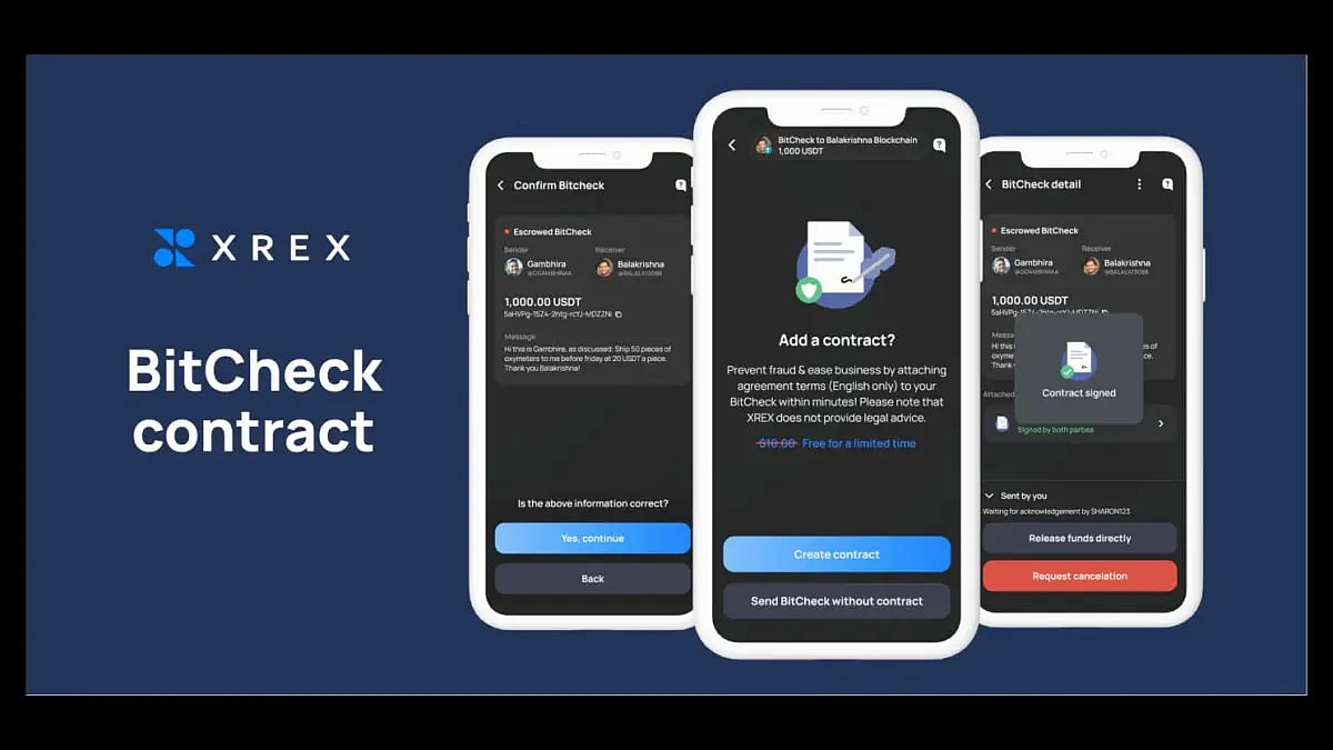 A new escrow service with contract to secure your payments and P2P crypto transactions