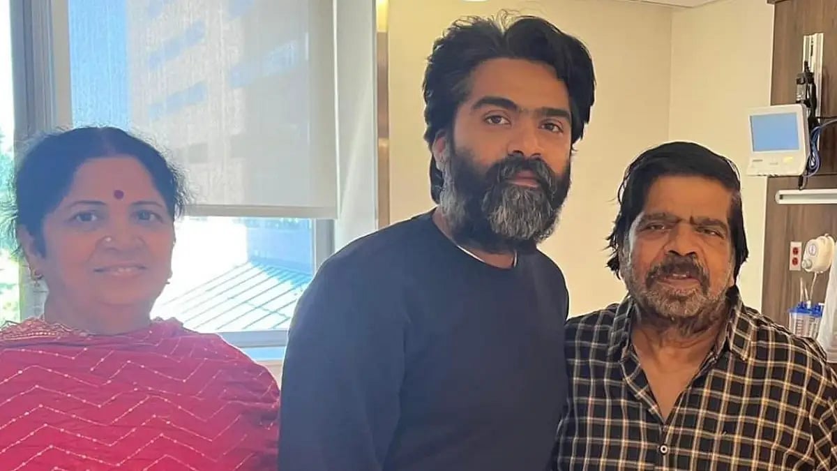 T. Rajendar and son Simbu 