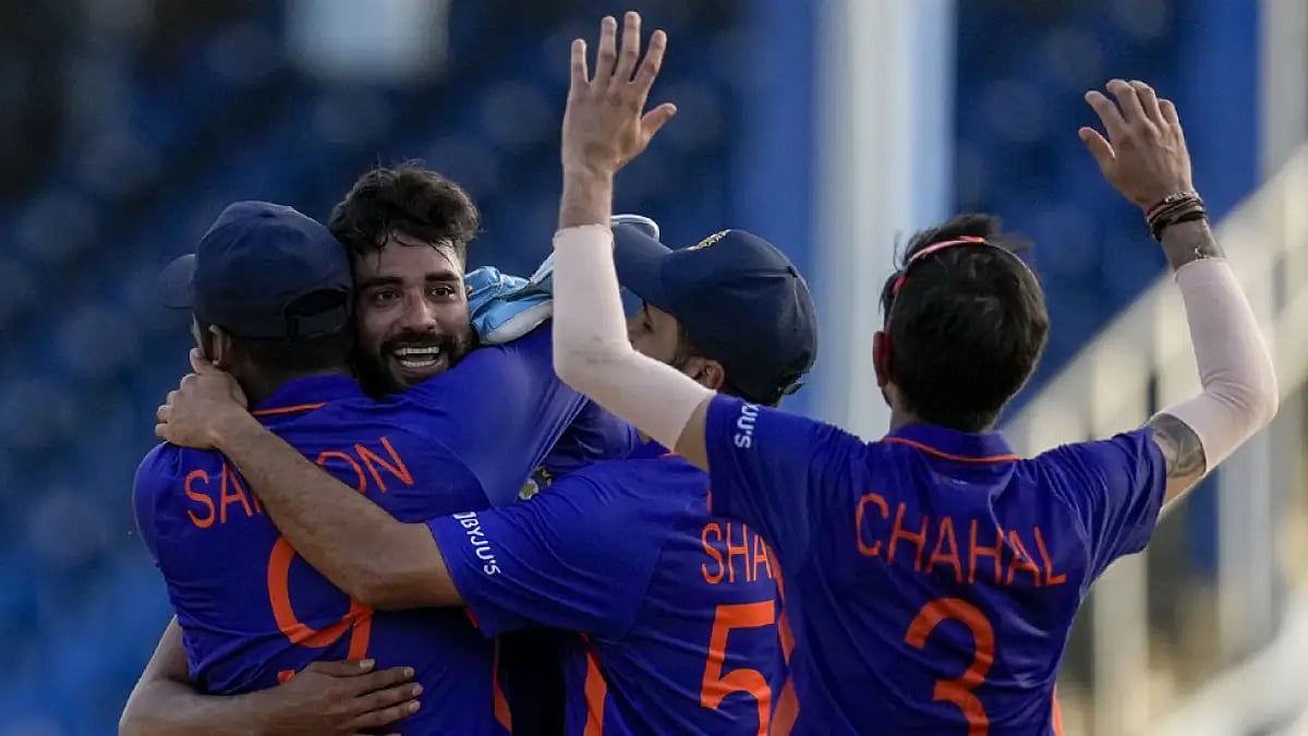 Mohammed Siraj defended 15 runs in the final over and helped India win the first ODI against West Indies. Here's how to watch WI vs IND, 2nd ODI live.
