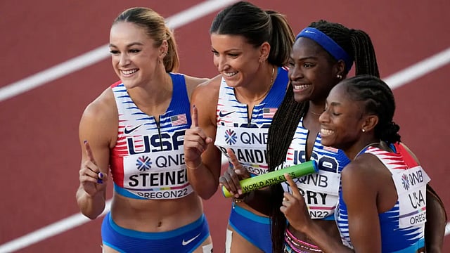 World Athletics Championships 2022: United States Women Upset Jamaica To Win 4x100m Relay Gold