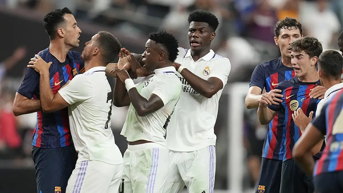 La liga Pre-season El Clasico - Real Madrid Vs Barcelona