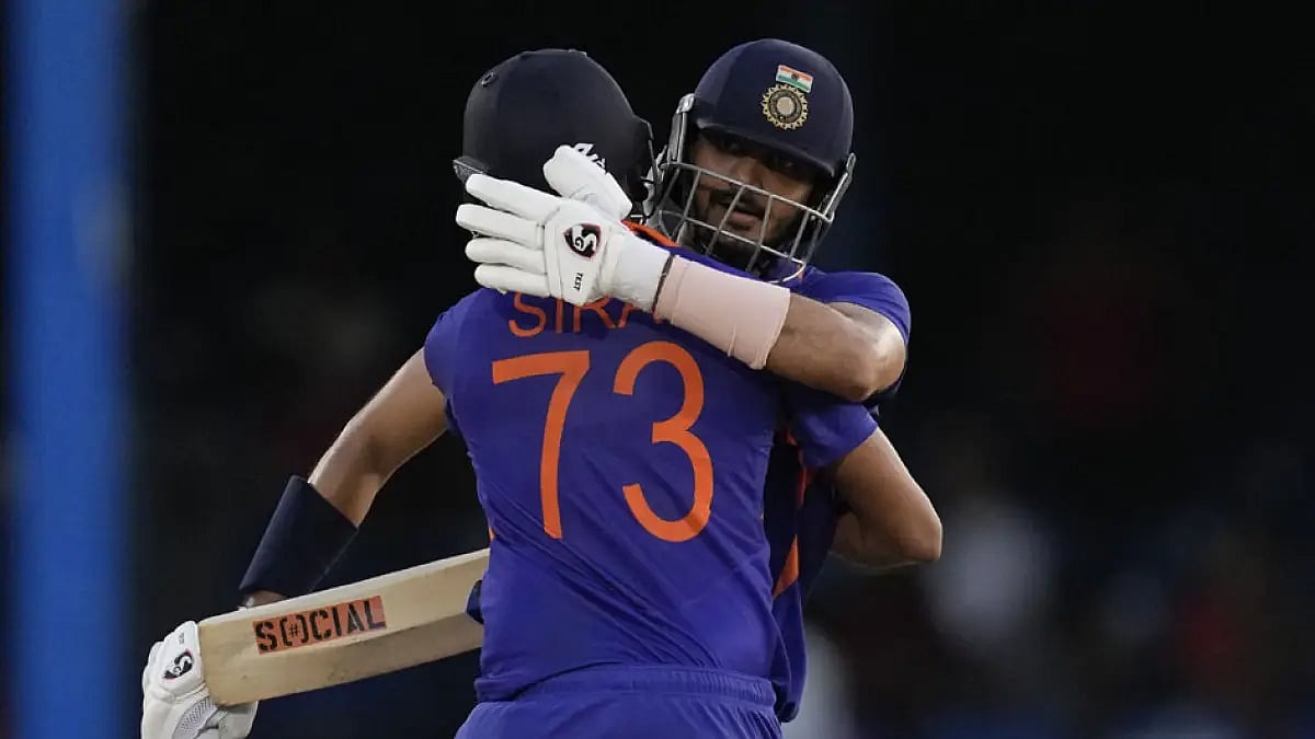 Axar Patel hit an unbeaten 64 off 35, including the match-winning six.