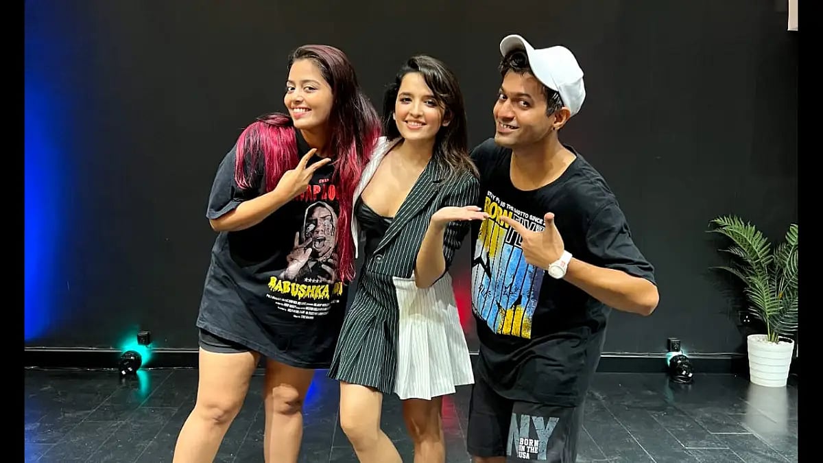 Shirley Setia with choreographer Vivek Dadhich 