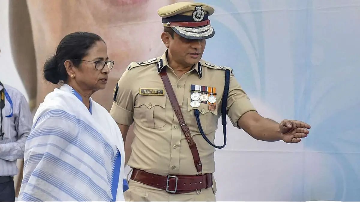 Rajeev Kumar with West Bengal CM Mamata Banerjee.