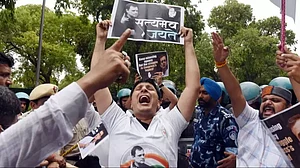 Protests against ED by Congress workers