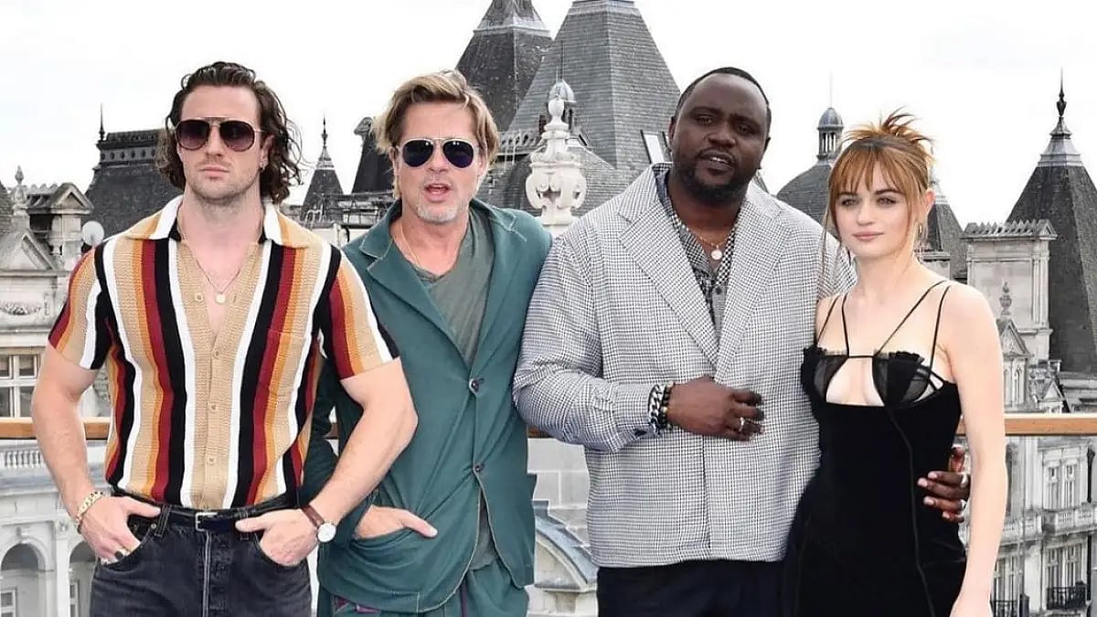 Joey King with The Cast of 'Bullet Train'