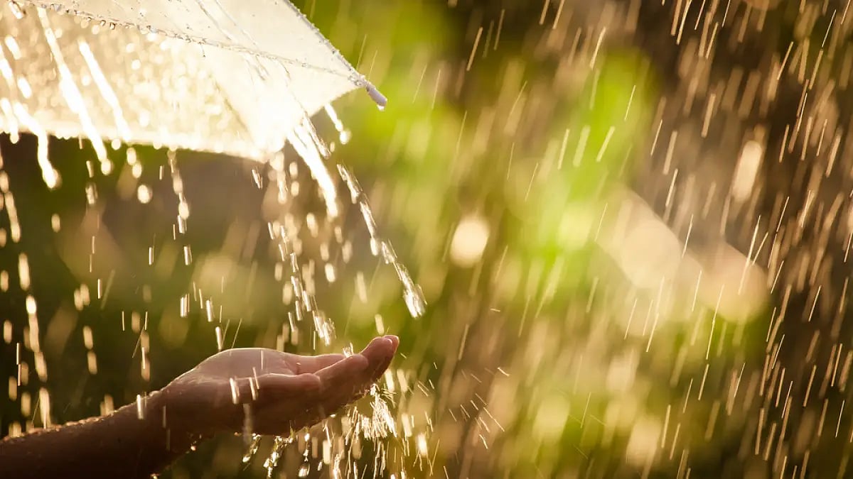 The monsoon is a spectacle of nature. 