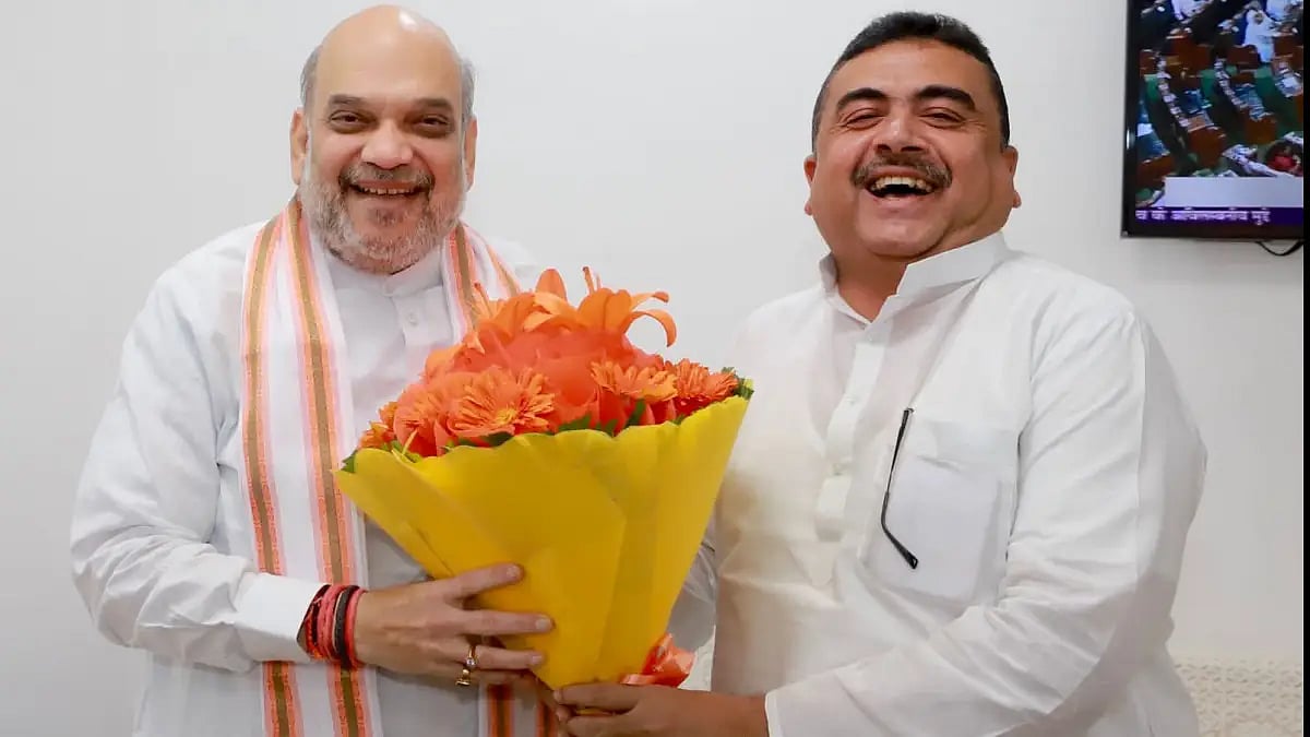BJP West Bengal leader Suvendu Adhikari meeting Union Home Minister Amit Shah