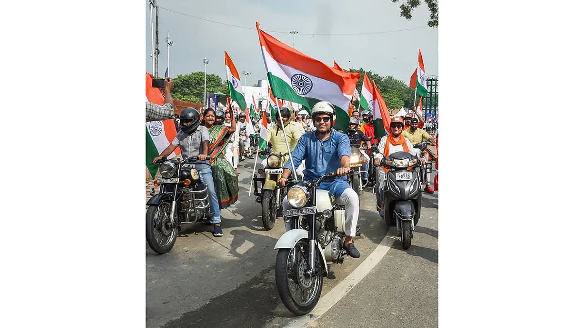 Tiranga Bike Rally for MPs 