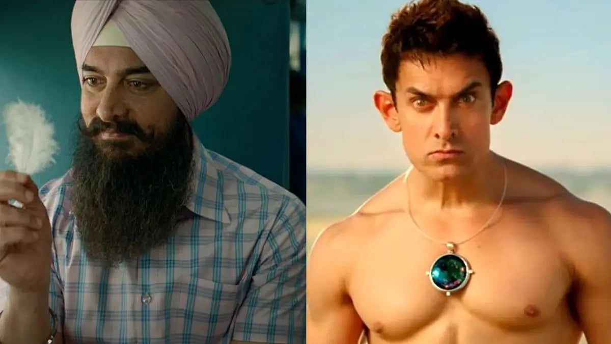 Aamir Khan in 'Laal Singh Chaddha' and 'PK'