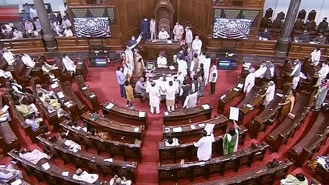 Parliament Adjourned As Congress MPs Stage Protest Against GST And Price Hike