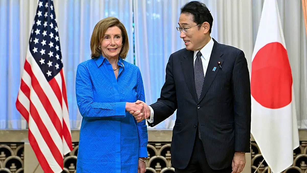 Nancy Pelosi in Japan