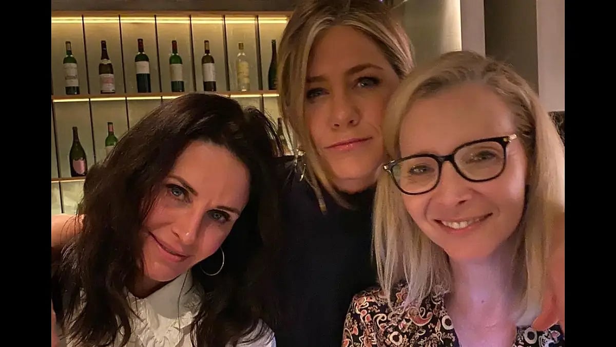 Courteney Cox, Jennifer Aniston and Lisa Kudrow