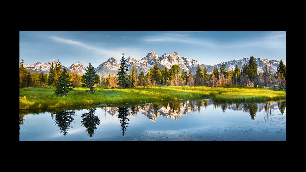 Grand Teton range as seen from the national park