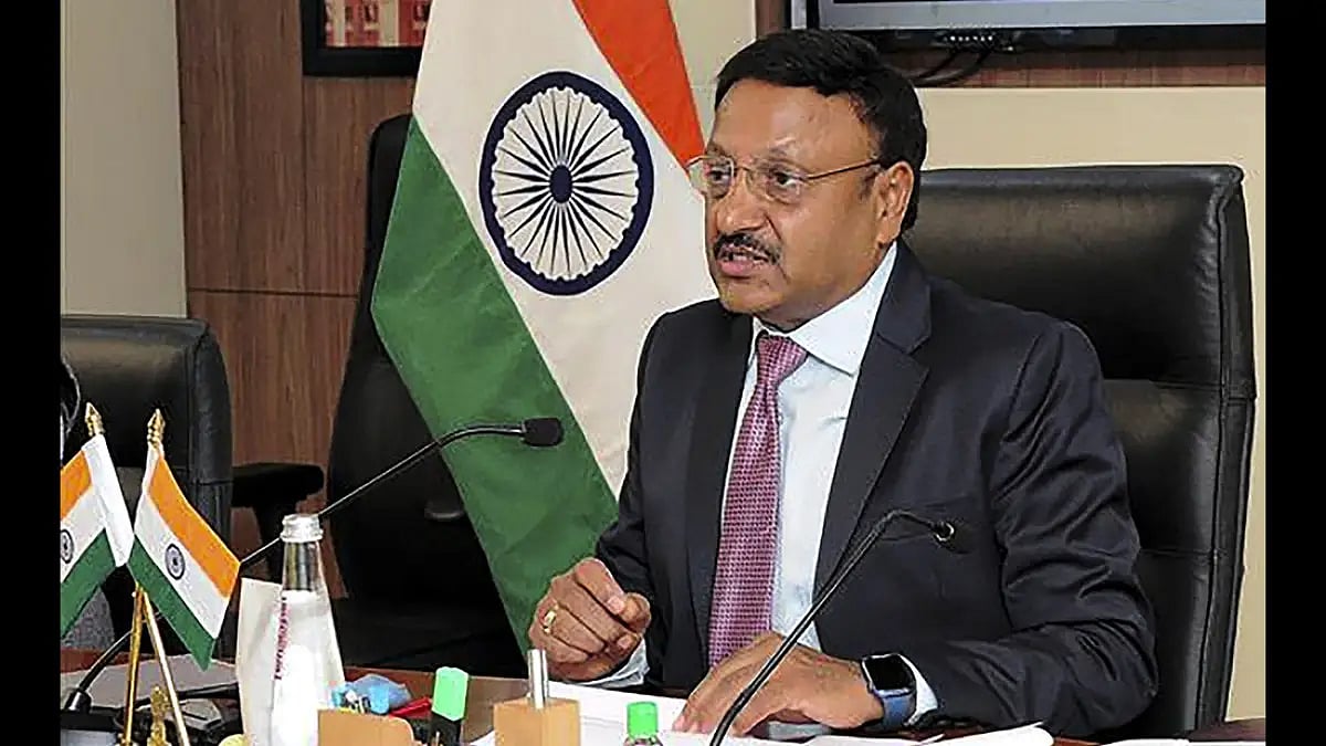 CEC Rajiv Kumar at a meeting in Delhi 