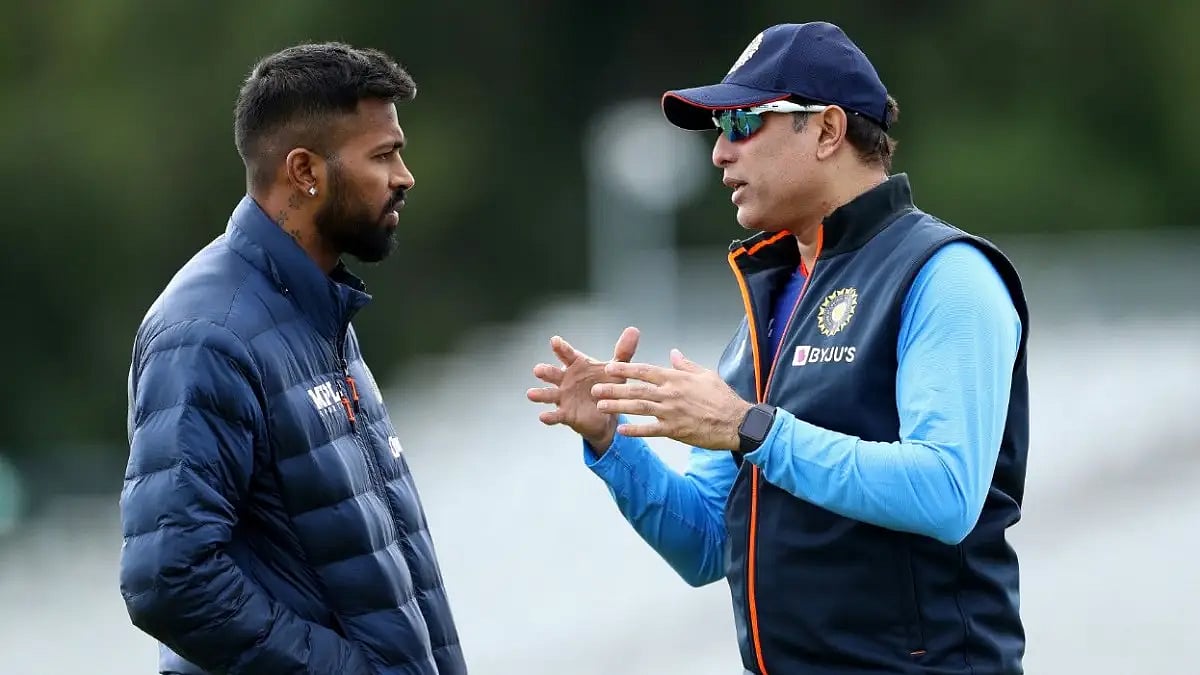 File  : Stand-in coach VVS Laxman. 