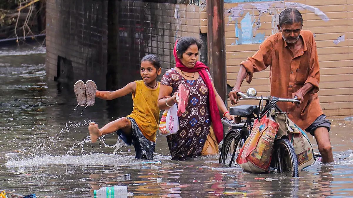 Weather: Rainfall in Mathura 
