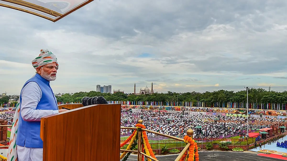 PM Modi addresses the nation from the ramparts of the Red Fort