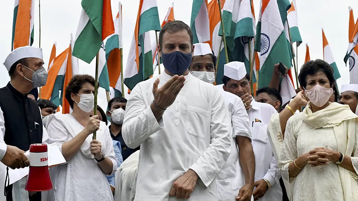 Independence Day: Congress Azadi Gaurav Yatra 	