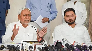 Bihar Chief Minister Nitish Kumar and Deputy Chief Minister Tejashwi Yadav