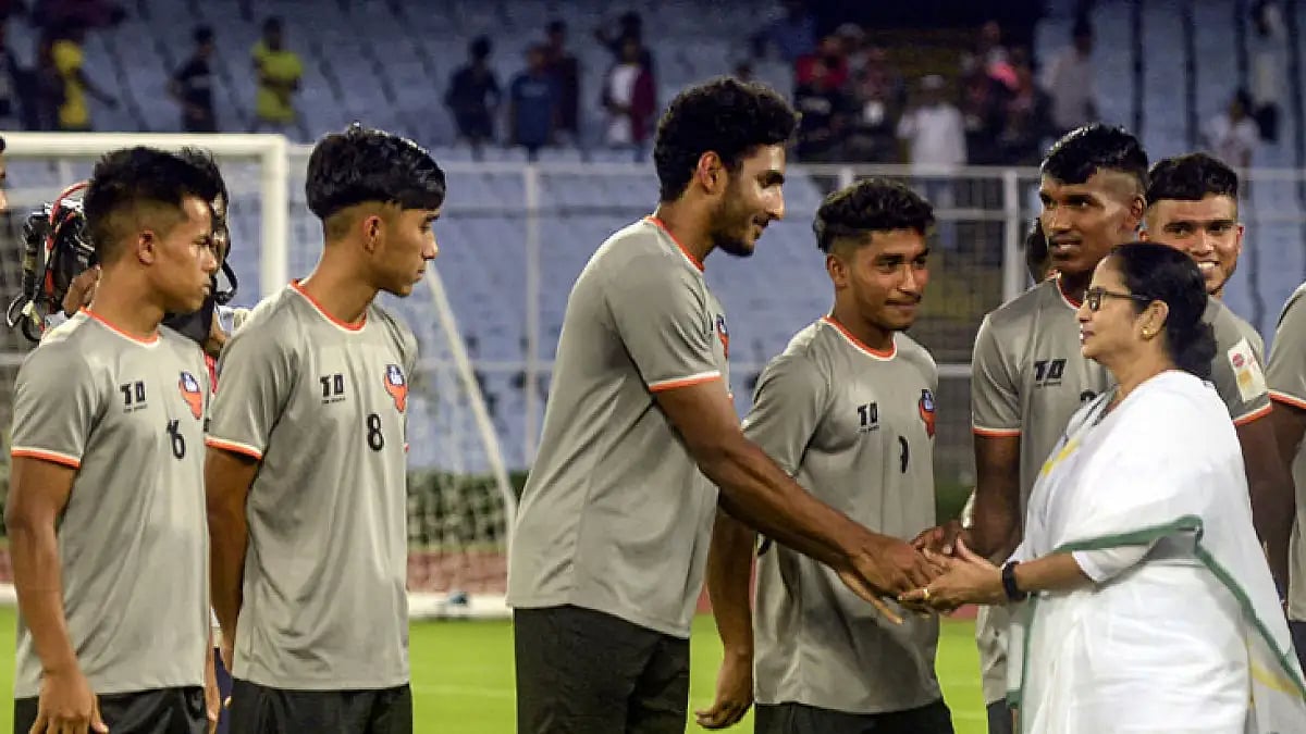 West Bengal chief minister Mamata Banerjee was the chief guest for the one-and-hour-long opening ceremony.