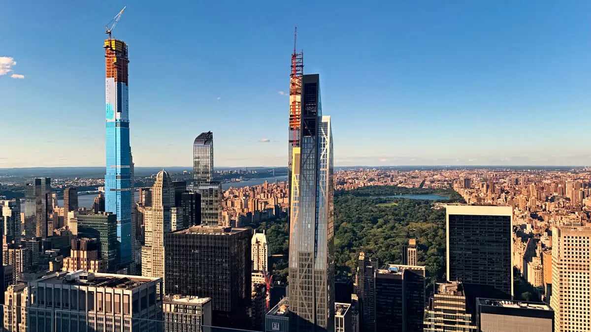 This 84-story residential skyscraper is designed by the New York architecture firm SHoP Architects