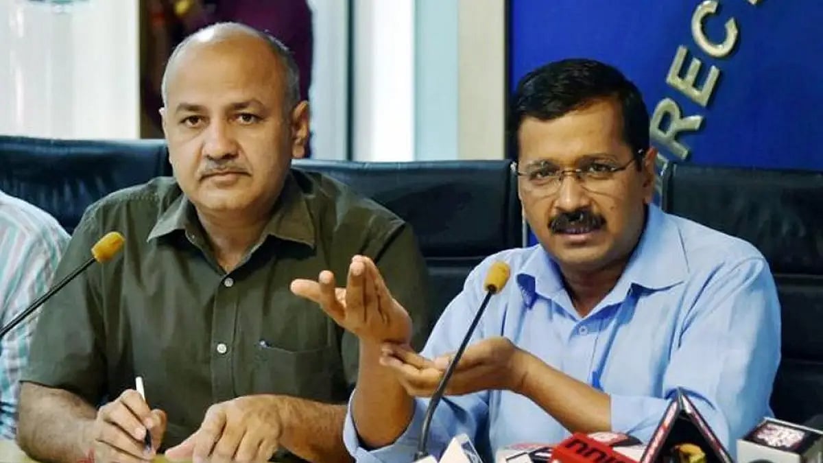 Delhi CM Arvind Kejriwal and Deputy CM Manish Sisodia 