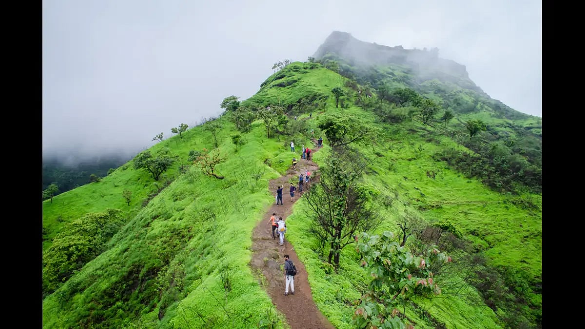 Trek to hill forts of Maharashtra during the monsoon