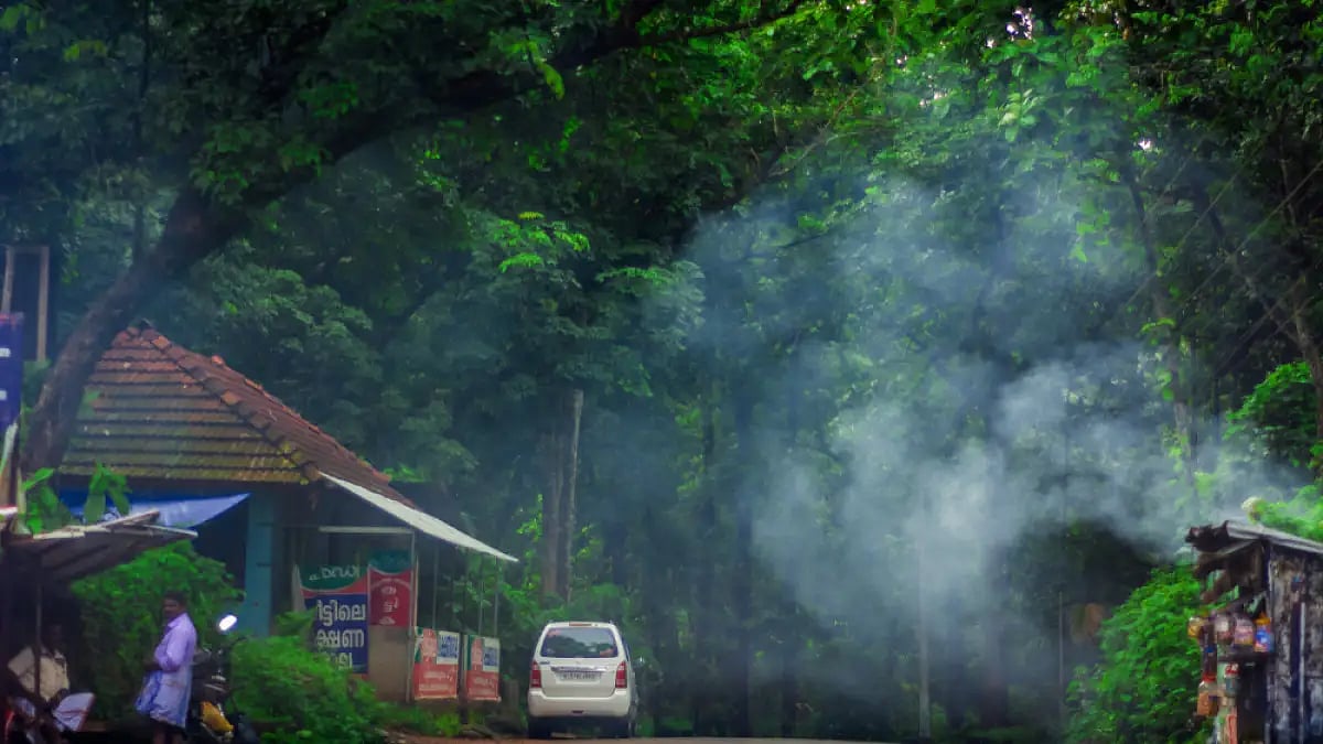 Vagamon road in Idukki, Kerala