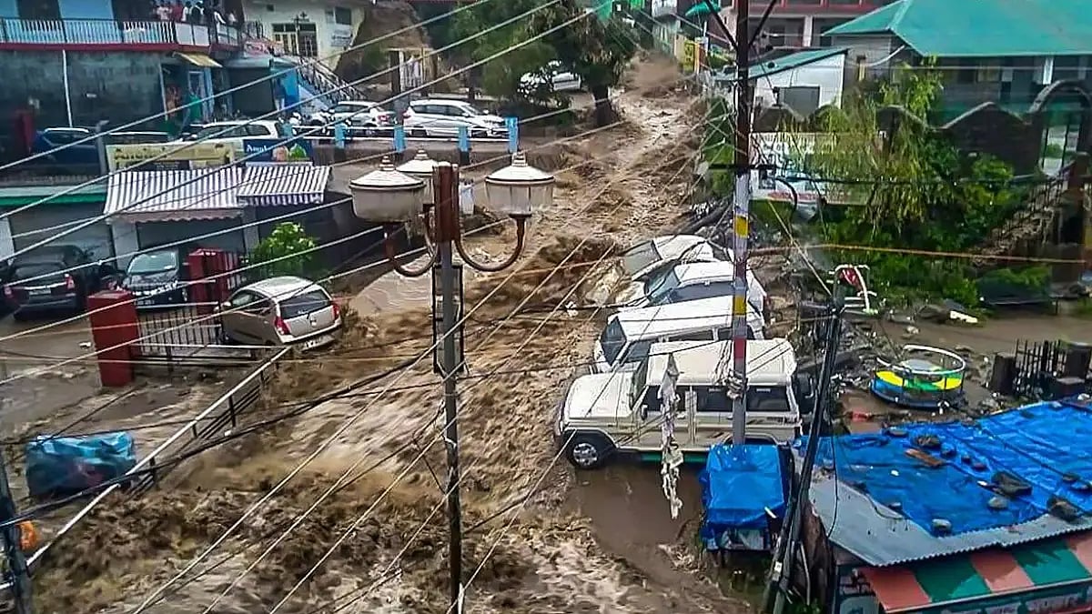 Flash floods in Himachal Pradesh