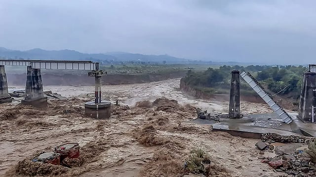 Gujarat: Suspension Bridge Collapses In Morbi, Several Falls Into The River