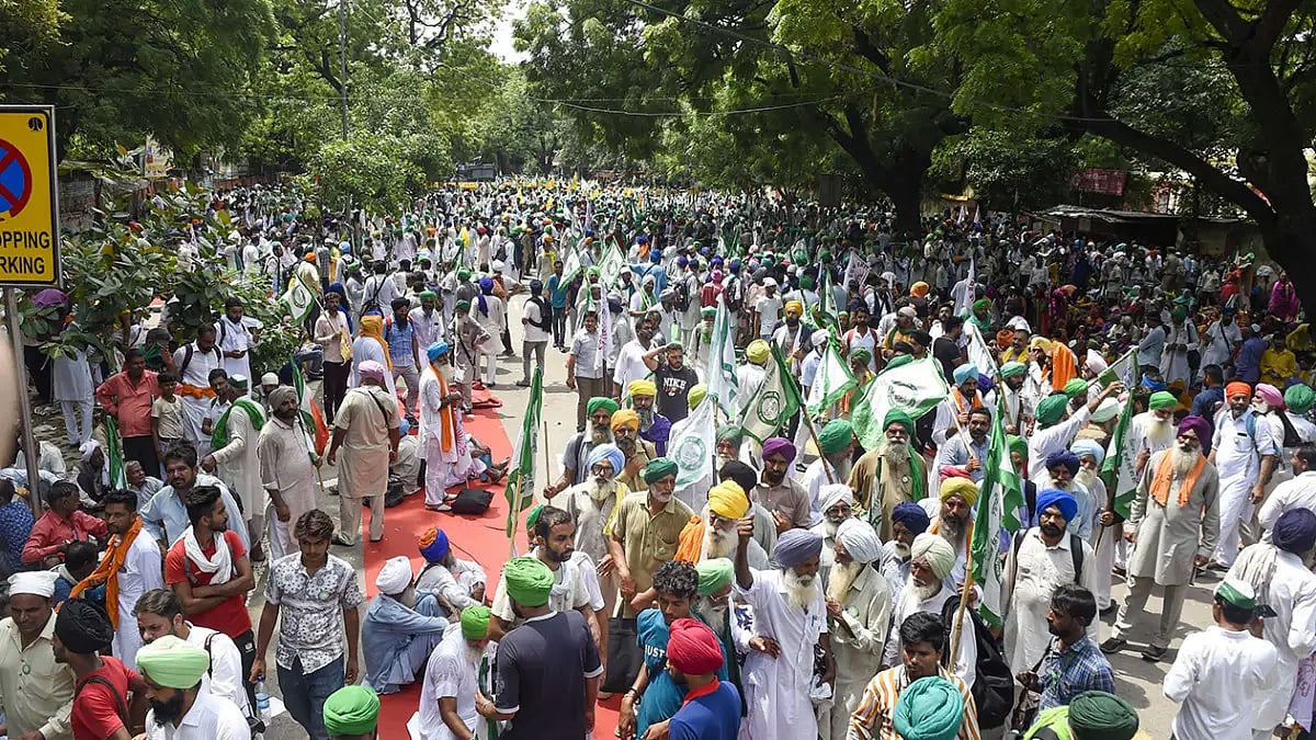 Farmers at Jantar Mantar 