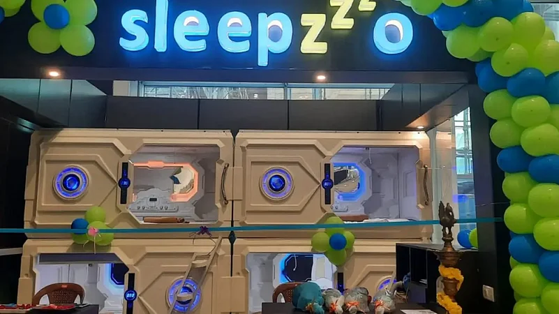 Known as Sleepzo, these sleeping pods can be accessed by domestic travellers