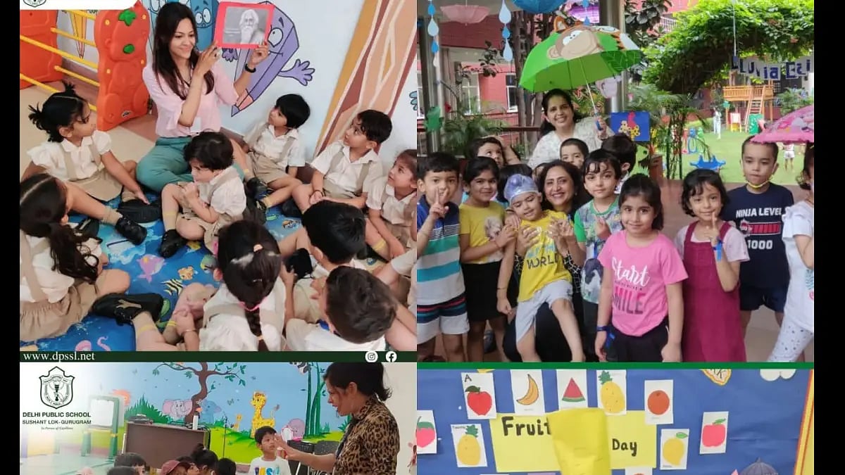 Pre-Primary students at Delhi Public School, Sushant Lok-Gurugram